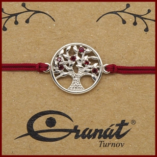Náramek Shamballa český granát 6680602